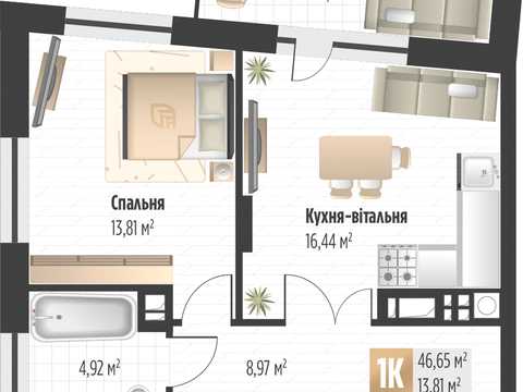 квартира по адресу Филиппа Орлика ул., (Будинок 3)