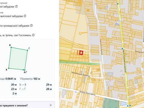 ділянка за адресою Чернинська вул.
