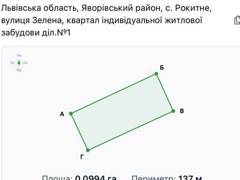 ділянка за адресою с. Рокитне, 