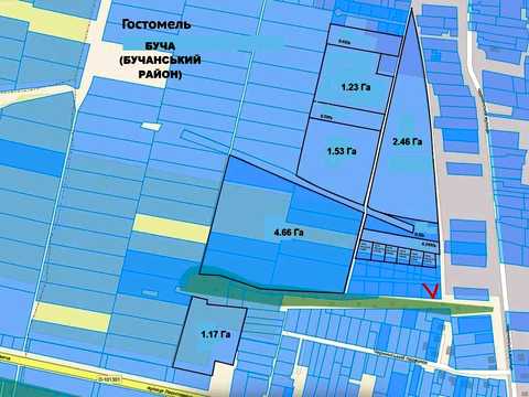 участок по адресу пгт. Гостомель, Чернинська ул.