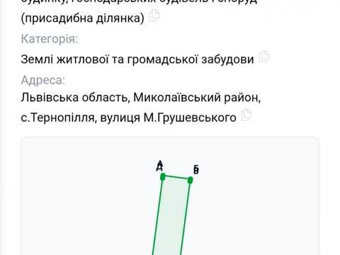 участок по адресу с. Тернополье, 