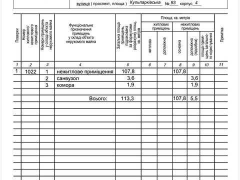 коммерческая по адресу Кульпарковская ул. (Кульпарківська), 93к4