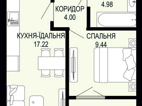 квартира по адресу Щурата ул., (Будинок 2)
