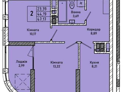 квартира по адресу Миколайчука ул., (Будинок 1)