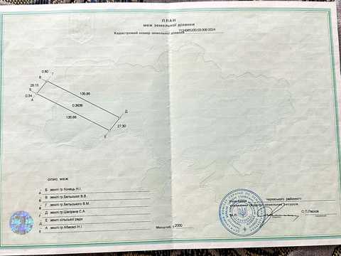 участок по адресу Смілянська
