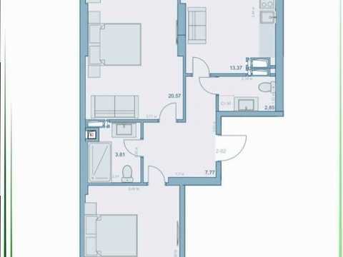 квартира за адресою Степана Руданського вул., (Будинок 1)