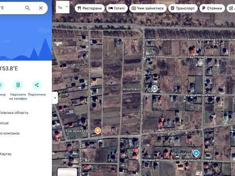 ділянка за адресою Незалежності