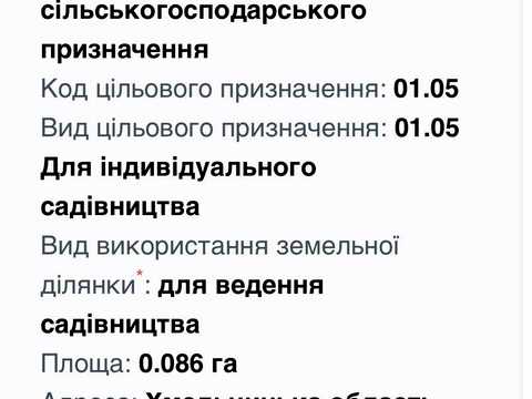 ділянка за адресою 