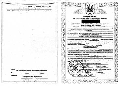 ділянка за адресою