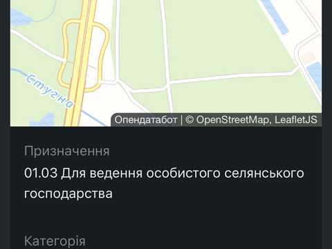 ділянка за адресою Таценки