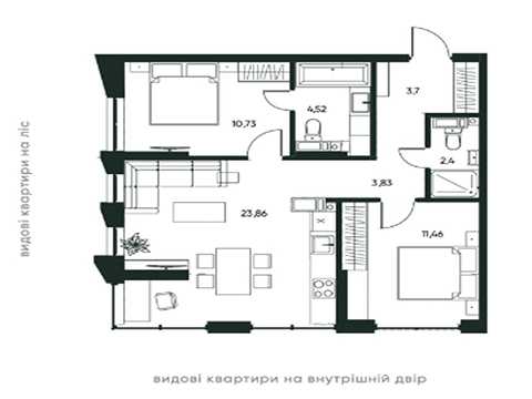 квартира по адресу Лысогорский пер., 1
