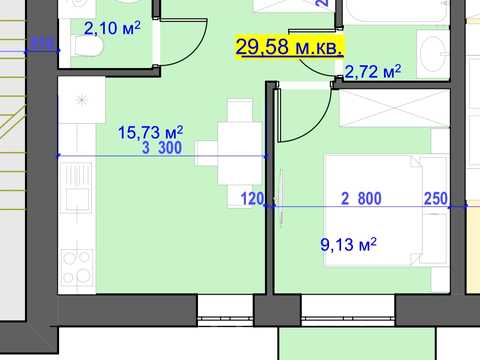 квартира за адресою Дмитра Коцюбайла вул., 7-А