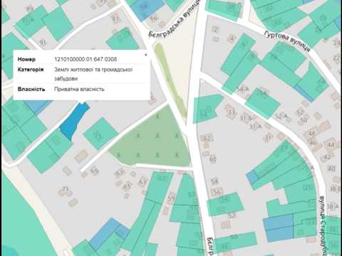 ділянка за адресою Бєлградська вул.