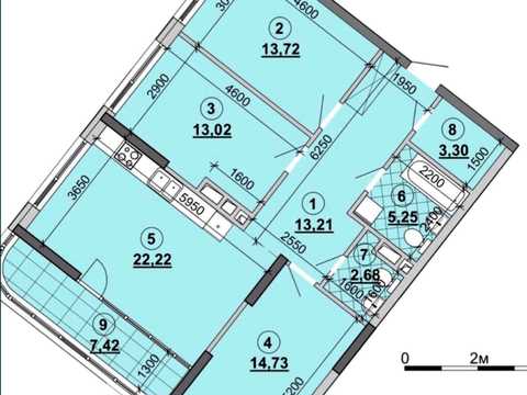 квартира по адресу Днепровская набережная ул., 15-Є