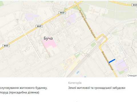ділянка за адресою Вокзальна вул.