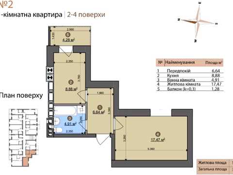 квартира за адресою Героїв Прикордонників вул., 2-Б