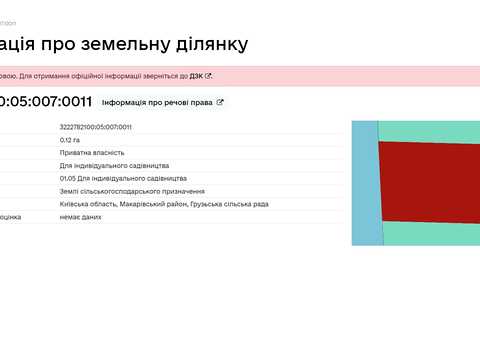 участок по адресу 