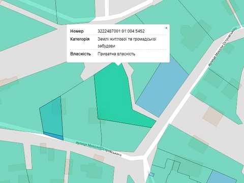 участок по адресу Миколи Островського ул.