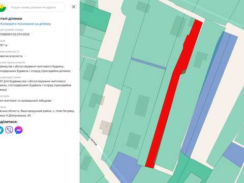 ділянка за адресою Новокиївська вул.