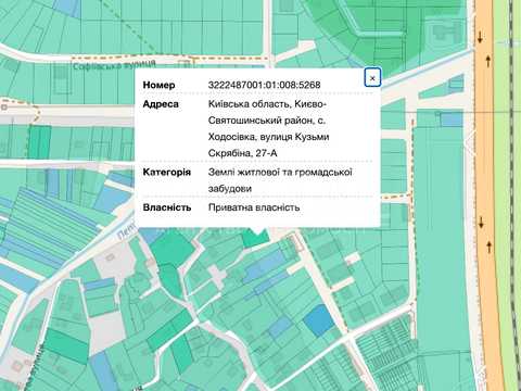 участок по адресу Кузьми Скрябіна ул., 27