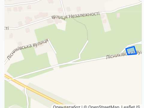 участок по адресу Лісниківська ул.