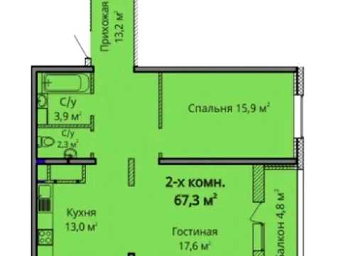 квартира по адресу Жаботинского ул. (Пролетарская улица), 54А