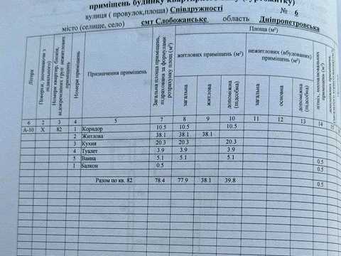 квартира за адресою смт. Слобожанське, Співдружності вул., 6