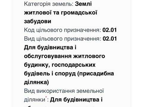 ділянка за адресою