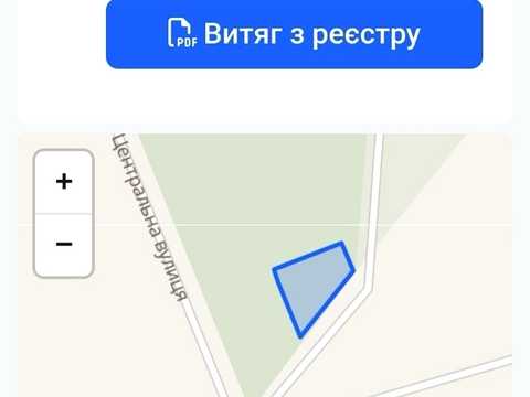ділянка за адресою Центральна