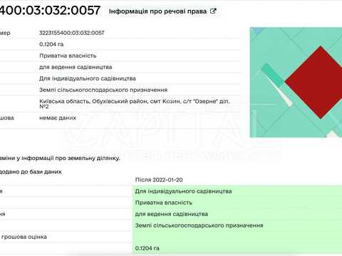 участок по адресу 