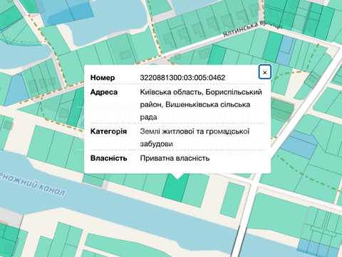 ділянка за адресою