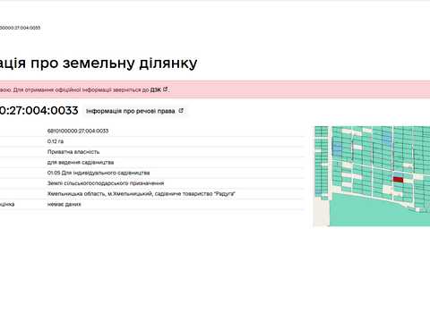 участок по адресу Топографічна ул.