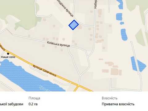 участок по адресу Молодіжна