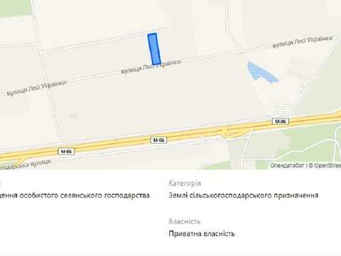 ділянка за адресою
