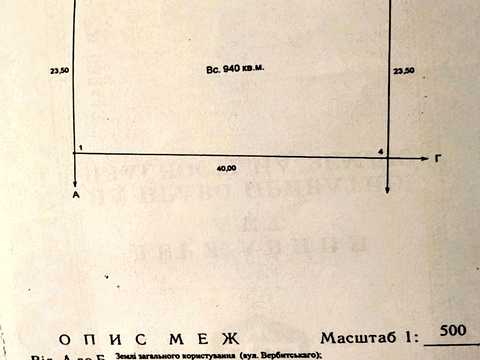 ділянка за адресою Кропивницький, Вербицького вул., 14