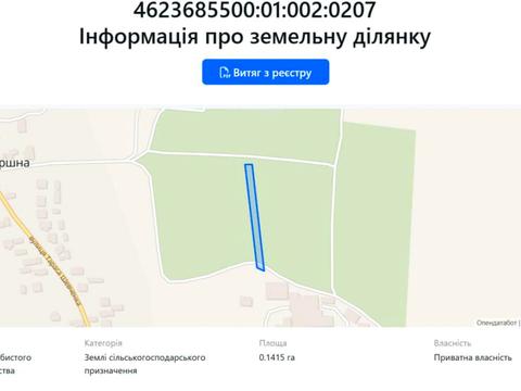 участок по адресу Шевченка