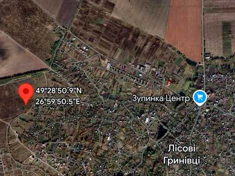 ділянка за адресою с. Лісові Гринівці, 