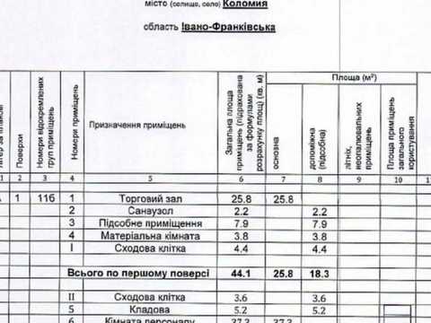 коммерческая по адресу Коломыя, Леонтовича ул., 116
