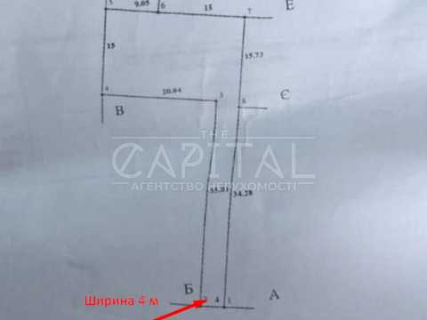 ділянка за адресою с. Гатне, Юності вул., 57