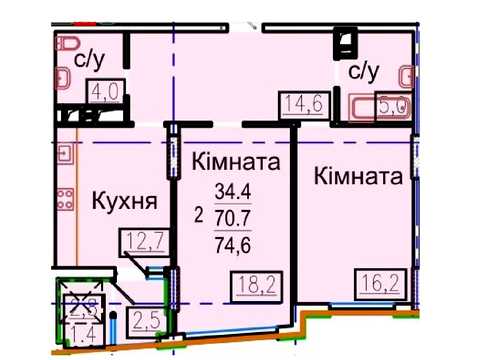 квартира за адресою Авіаційна вул., (Будинок 1)
