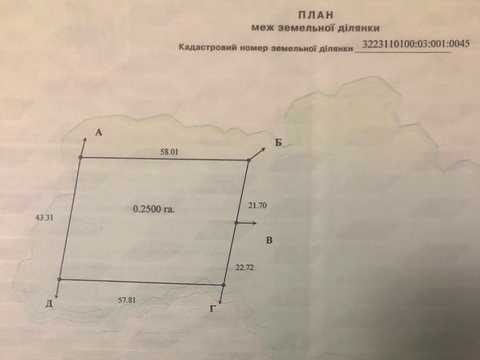 ділянка за адресою Лісова