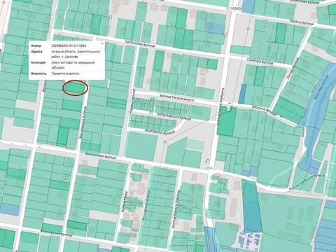 участок по адресу Мисливська
