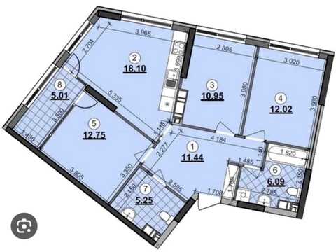 квартира за адресою Дніпровська набережна вул., 15-Ж