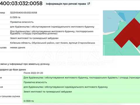 участок по адресу 