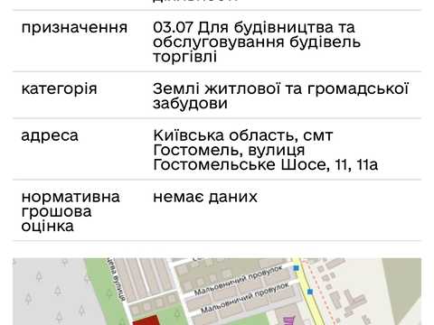 ділянка за адресою 