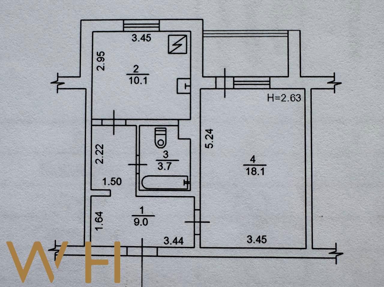 1-комнатная квартира по адресу просп. Лесной (площадь 45 м²) - Atlanta.ua - фото 9