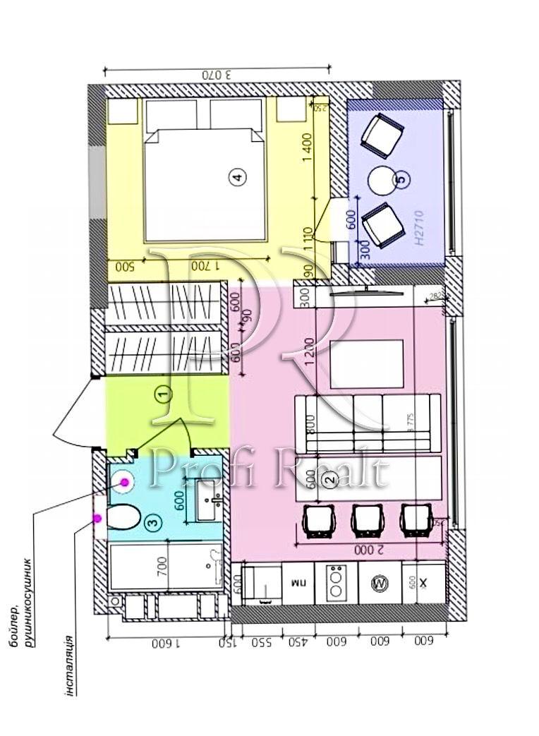 1-комнатная квартира по адресу ул. Щербаковского (площадь 32 м²) - Atlanta.ua - фото 12