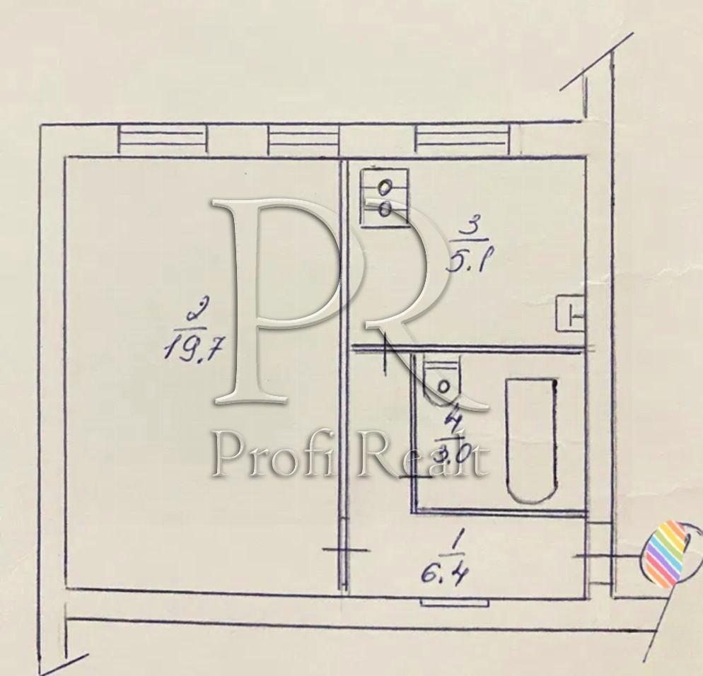 1-комнатная квартира по адресу (площадь 34 м²) - Atlanta.ua - фото 13