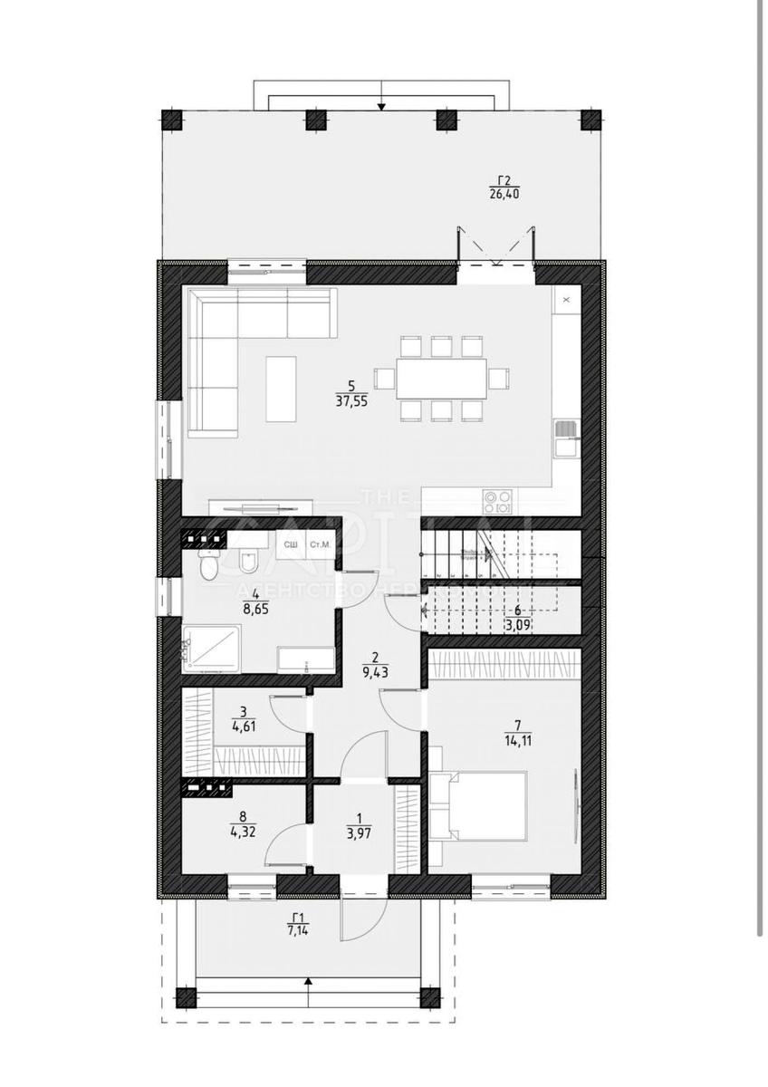 Будинок за адресою вул. Сергія Колоса (площа 220 м²) - Atlanta.ua - фото 24