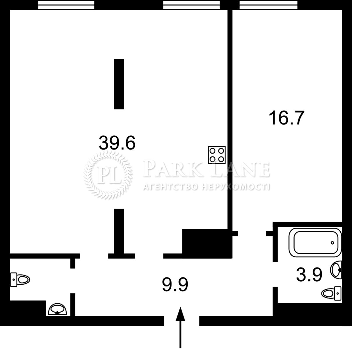 2-кімнатна квартира за адресою (площа 73 м²) - Atlanta.ua - фото 2